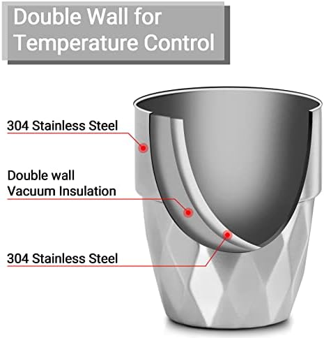 Beasea Stainless Steel Cups 10 oz, 12 Pack Bulk Stackable Insulated Stainless Steel Drinking Tumbler Cups Double Wall Metal Small Pint Glasses Tin Cups for Home Restaurant Office Party Camping - Image 3