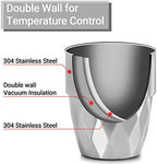 Beasea Stainless Steel Cups 10 oz, 12 Pack Bulk Stackable Insulated Stainless Steel Drinking Tumbler Cups Double Wall Metal Small Pint Glasses Tin Cups for Home Restaurant Office Party Camping - Image 3