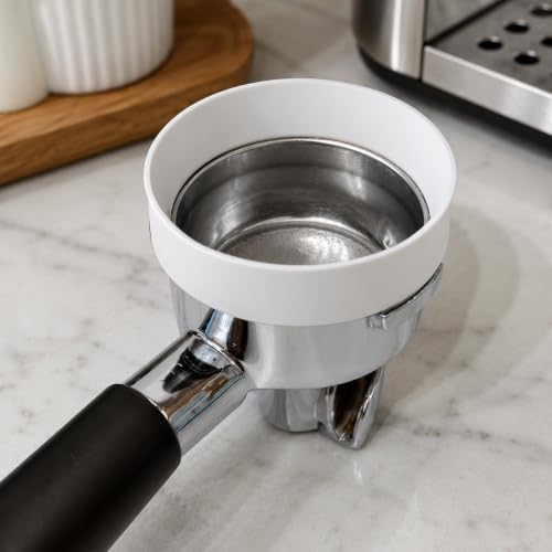 57mm Magnetic Coffee Dosing Ring Compatible with Lelit Espresso Machines, Espresso Portafilter Funnel for Mess-Free Grinding (grey) - Image 6