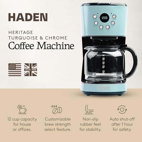 HADEN Coffee Machine, 12 Cup Programmable Drip Coffee Maker - Image 2