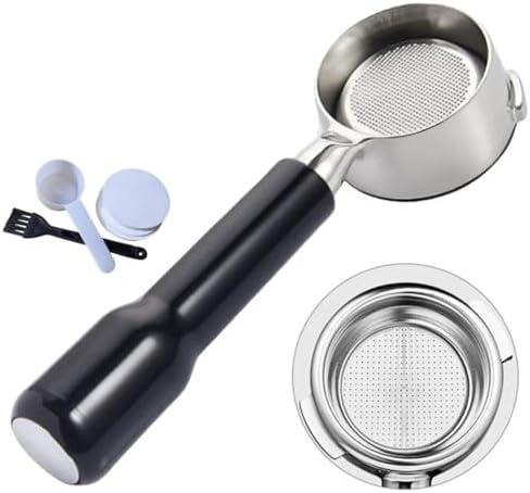 58MM Coffee Bottomless Portafilter Parts，Compatible For Naked，Compatible For Gaggia，Classic Pro Filter Holder Basket Barista Espresso Machine Accessories(Style-E 1SET) by Unknown