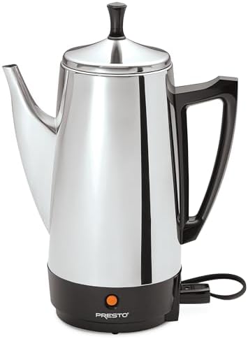 Presto 02811 Stainless Steel 12-Cup Electric Coffee Percolator by PRESTO