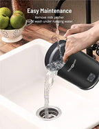 Milk Frother and Steamer, PARIS RHÔNE Automatic Warm and Cold Milk Foamer, Electric Stainless Steel Frother for Coffee, Milk Warmer, Foam Maker for Latte, Cappuccino, Macchiato (Black 300ML) - Image 5