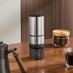 Portable Electric Coffee Grider with 40 Adjustable Levels Fine to Coarse Setting, Ceramic Conical Burr, for Home, Office, Travel, Camping, 1800mAH Rechargeable (silver, stainless steel burr) - Image 7