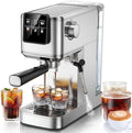 KEENSTAR Espresso Machine 20 Bar Coffe Maker with Rapid Cold Brew, Compact Espresso Maker for Hot and Cold Cappuccino, Latte, Stainless Steel Coffee Machines with 1200ml Removable Water Tank by KEENSTAR