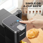 Tastyle Single Serve Coffee Maker with Built-in Detachable Milk Frother - Image 4