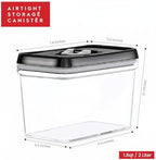 DWËLLZA KITCHEN Airtight Food Storage Containers - Pantry Snacks Kitchen Container, Baking Supplies, 4LB Sugar & Flour Canister - 4 Pc Set All Same Size - Clear Plastic BPA-Free - Keeps Fresh & Dry - Image 4