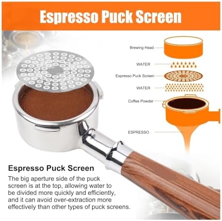 Espresso Puck Screen V2 0.8mm, 304 Stainless Steel Coffee Puck Screen-Ultra-Thin, Resusable Ground Filter(L) - Image 4
