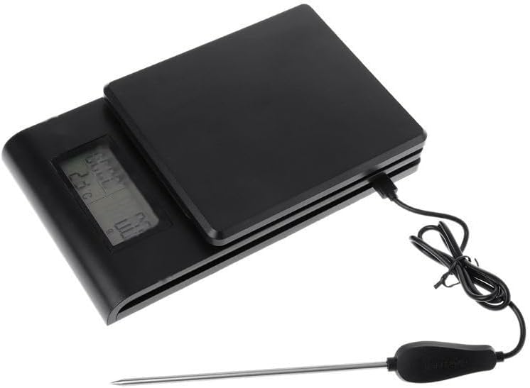 Portable Multi-Function LED Timer Electronic Digital Drip Coffee Scale with Temperature Measuring Probe High Precision Kitchen - Image 2