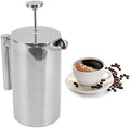 Stainless Steel Insulated Coffee Press with Screens, French Press Coffee Tea Maker, Dishwasher Safe, Double Wall Teapot Hand Brewed Insulated Caffettiere for Good Coffee and Tea(800ML) by Pilipane