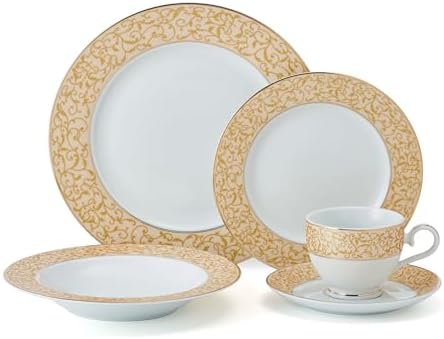 Mikasa Parchment Gold 40 Piece Dinnerware Set, Service for 8 - Image 2