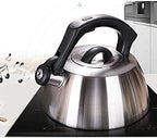 Tea Kettle 3L Tea Pot Stainless Steel Hot Water Kettle Whistling with Mirror Finish Silicone Handle Impactbonded Technology Tea Infuser for Stovetops - Image 3