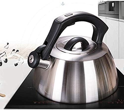 Tea Kettle 3L Tea Pot Stainless Steel Hot Water Kettle Whistling with Mirror Finish Silicone Handle Impactbonded Technology Tea Infuser for Stovetops - Image 3