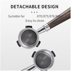Compatible With Breville，Compatible With Sage，870 878 880 With Replaceable Filter Basket Home Kitchen Barista Accessories,54mm Coffee Bottomless Portafilter(54MM Red Wood) - Image 3