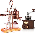 JITEM Cafetera Belgium Luxury Royal Family Balance Syphon Coffee Maker Siphon Brewer Elegant Design Retro Style with U Handle Glass Siphon Pot for Coffee or Tea by Unknown
