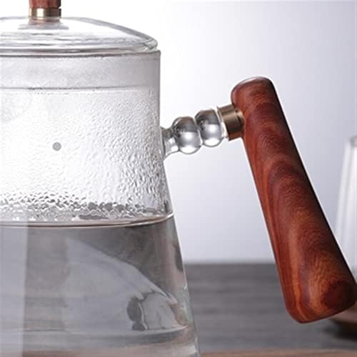 Coffeemaker Pots 600ml Heat Resistant Clear Glass Tea Coffee Kettle Gooseneck Thin Spout For Pour Over Pot Stovetop Microwave Safe Teapot - Image 3