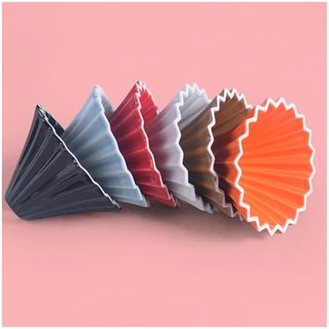 Ceramic Coffee Dripper Pour Over Maker Handmade Origami Filter Cup Flower Shape Funnel Drip Cafe Cake Home(Color 07) - Image 2