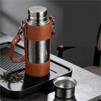500ml Magnetic Lid Travel Tumbler with Tea Infuser(Sliver) - Image 4