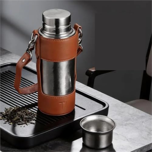 500ml Magnetic Lid Travel Tumbler with Tea Infuser(Sliver) - Image 4