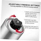 GALPADA Manual Coffee Grinder Hand Crank Portable Stainless Steel Bean Mill Adjustable Grinding for Home and Travel Brewing - Image 5