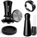 51mm Espresso Accessories Kit, Spring Loaded Calibrated Tamper, WDT Tool, Dosing Funnel Set, Fits Delonghi CASABREWS atatix and other 51mm Portafilters, for a Clean & Tidy Workspace by Unknown