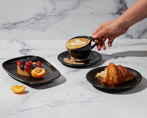 notNeutral LINO Porcelain Cup & Saucer (Black, Large Latte, 2) - Image 4