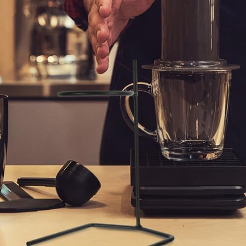 2 Pcs Metal Coffee Dripper Stand, Stainless Steel Black - Image 2
