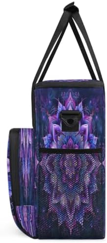 Bohemian Mandala 4 Coffee Maker Carring Bag Travel Carrying Storage Tote Bag Compatible with Keurig K-Mini or K-Mini Plus Portable Single Serve Coffee Brewer Case with Pockets for K-cup Pods - Image 4