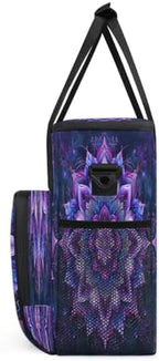 Bohemian Mandala 4 Coffee Maker Carring Bag Travel Carrying Storage Tote Bag Compatible with Keurig K-Mini or K-Mini Plus Portable Single Serve Coffee Brewer Case with Pockets for K-cup Pods - Image 4