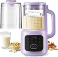 11-in-1 Nut Milk Maker - Automatic Multi-Function Milk Machine for Almond Milk, Oat, Soy, Yogurt,Juice with Self-Cleaning, Delay Timer, Keep Warm Ultra-Quiet(Purple) by Unknown
