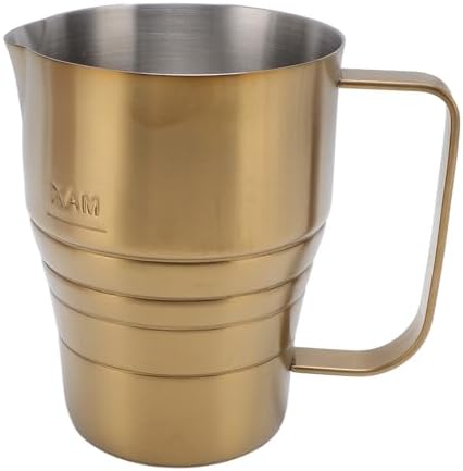 Milk Frothing Pitcher, Steaming Pitchers 304 Stainless Steel Milk Coffee Cappuccino Latte Art Barista Steam Pitchers Milk Jug Cup, Mug Milk Frother Pitcher for Beverage Making by Unknown