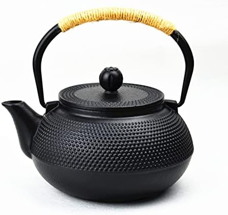 Classic tea kettle, Cast Iron Teapot,Cast Iron Tea Pot,Teapot Japanese Tetsubin Cast Iron Tea Kettle With Stainless Steel Infuser Black(Size:600ML) (Color : Black, Size : 1200ML) (Color : Black, Siz by Unknown