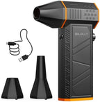 BiLOLLY Compressed Air Duster, 130,000 RPM Electric Air Duster Blower, Rechargeable Turbo Fan with Stepless Speed Control, Portable Mini Jet Blower for Computer, Keyboard, Car, Home and Outdoor by Unknown