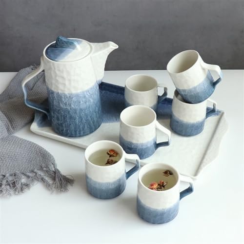 Water Pitcher Ceramic Kettle Set Household Heat-Resistant Tea Cup Set Living Room Cold Kettle Tea Set Water Cup Water Jug - Image 6