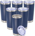 20 oz Tumbler Insulated Tumblers Stainless Steel Coffee Mug,Navy 6PCS by Providethebestproducts
