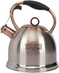 Whistling Stovetop Tea Kettle Food Grade Stainless Steel, Hot Water Fast to Boil for Stove Top-3.0Q by LUXGRACE
