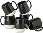 Hasense Coffee Mugs Ceramic, 15 oz Large Coffee Cups with Handle for Home and Office, Latte Mugs Set for Coffee, Tea, Hot Cocoa, Mocha, Black Coffee Cup Gift for Dad Mom, Dishwasher Microwave Safe by Hasense