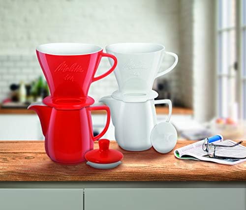 Melitta Cone Porcelain Coffee Filter Size 1 x 4 Red - Image 2