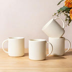 theterra Ceramic Coffee Mugs Set of 4, 14.2 oz Coffee Cups with Handle by TheTerra