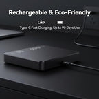 Partyreal Digital Kitchen Coffee Scale, Slim Scale with Tare, g/oz/ml Units, Backlit Display, USB-C Rechargeable (Cable Included) + AAA Backup Power Black - Image 4