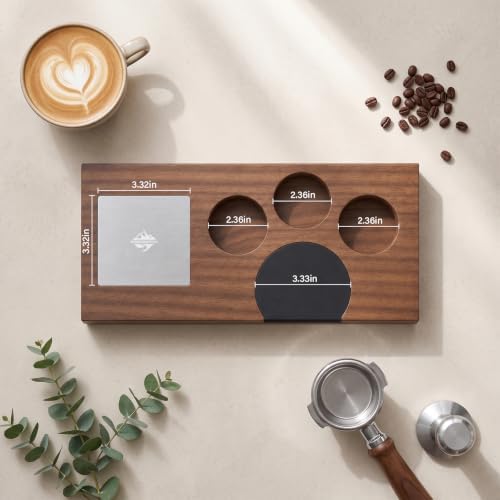 Walnut Espresso Tamping Station for 51/54/58mm - Image 4