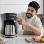 BLACK+DECKER CaféCraft 12-Cup Thermal Coffee Maker Hot & Iced, Programmable - Image 4
