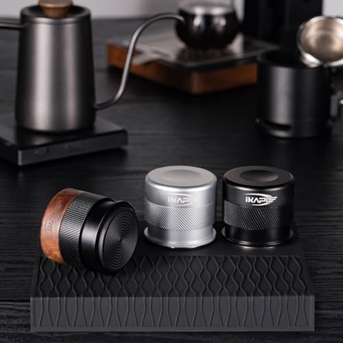 IKAPE 58MM Espresso Tamper, New Wooden Handle Design，Premium Barista Coffee Calibrated Tamper with Spring Loaded, 100% Stainless Steel Tamper Compatible with All 58MM Bottomless Portafilter - Image 4