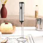 Electric Milk Frother, 304 Stainless Steel Handheld Foam Maker - Image 4