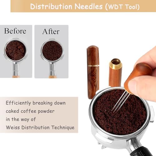 7PCS Espresso Accessories Kit, 51mm Espresso Kit & Tamping Station - Image 3