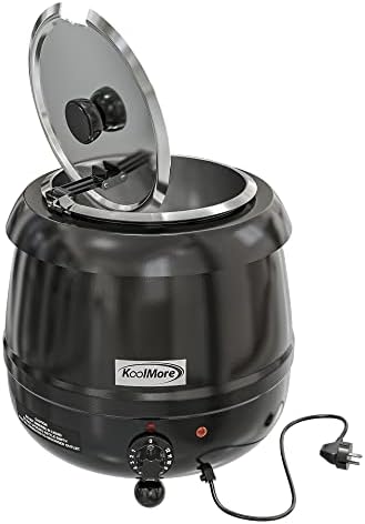 KoolMore Commercial Soup Kettle Warmer with Hinged Lid and Removable Pot Insert for Buffet, Restaurant, Party, Event, and Catering, Large 2.5 Gallon, Electric [Black] (SK-BK-3G) - Image 3