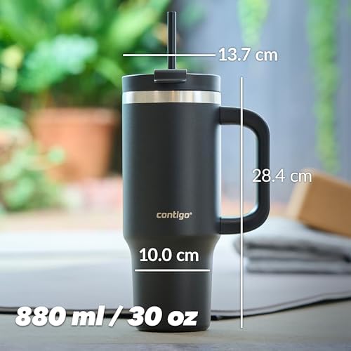 Contigo Streeterville Tumbler, Stainless Steel Vacuum Insulated, Leak-Proof, Cold for 29 Hours, Fits in cupholders, Licorice, 30oz (Pack of 2) - Image 7