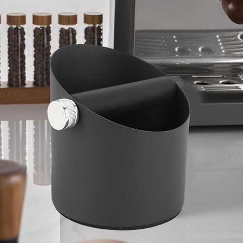 Small Coffee Knock Box, Espresso Knock Box Coffee Grounds Container, Carbon Steel Espresso Knock Box for Household (Black) - Image 6
