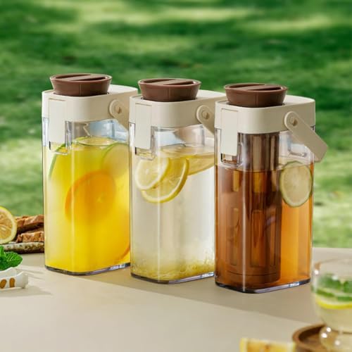 watchget Cold Brew Coffee Maker, 1000ml/35oz Iced Tea and Coffee Brewer with Removable 350 Mesh Filter, Portable Space-saving and Airtight Seal Pitcher for Home and Garden - Image 6
