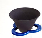 Ceramic Paperless Permanent Coffee Filter/Dripper "Caffe hat"Blue by Unknown